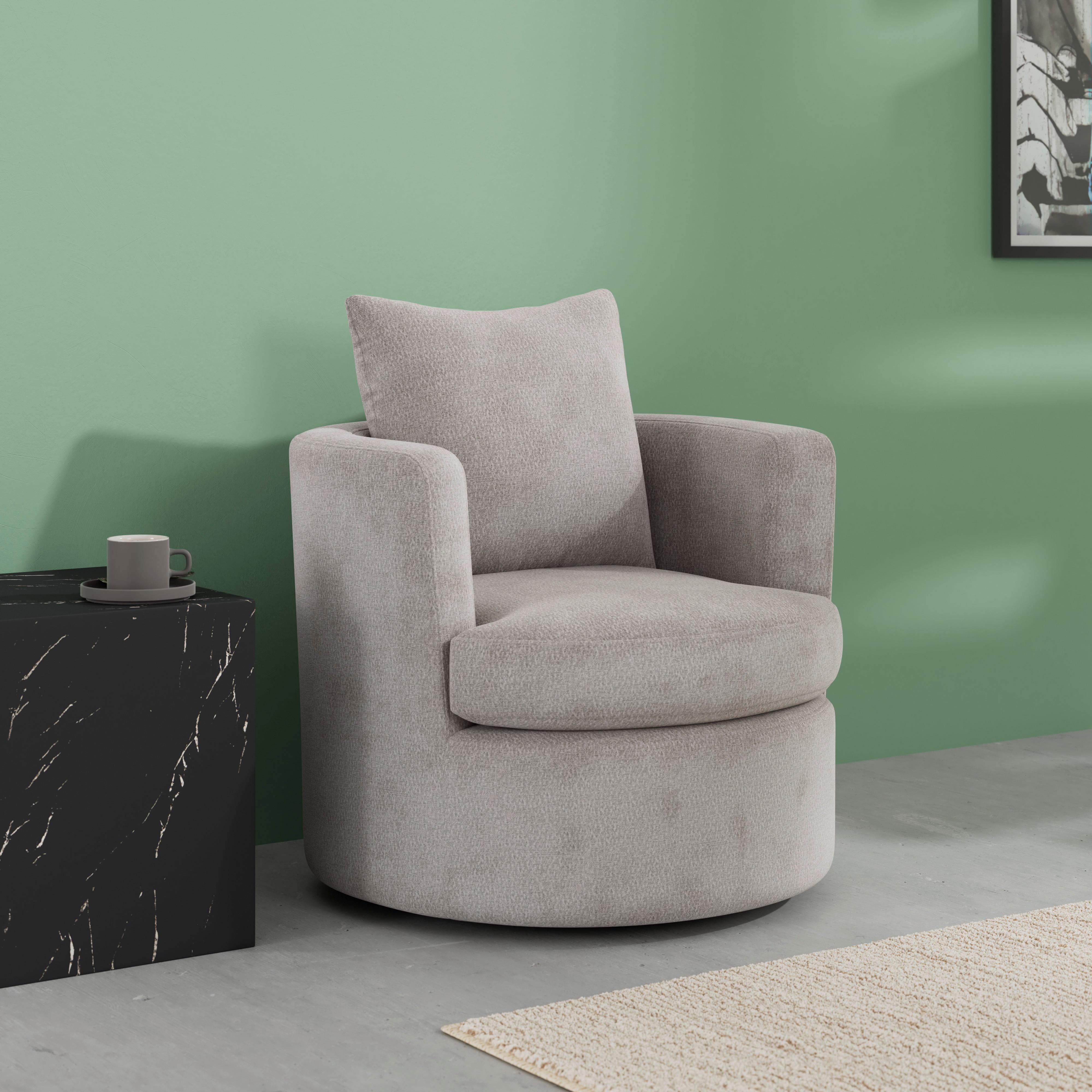 Relaxačné kreslo MARIETA, sivobéžová ženilka, max.140 kg - čierna/sivobéžová, Modern, kov/drevo (76/84/78cm) - Bessagi Home