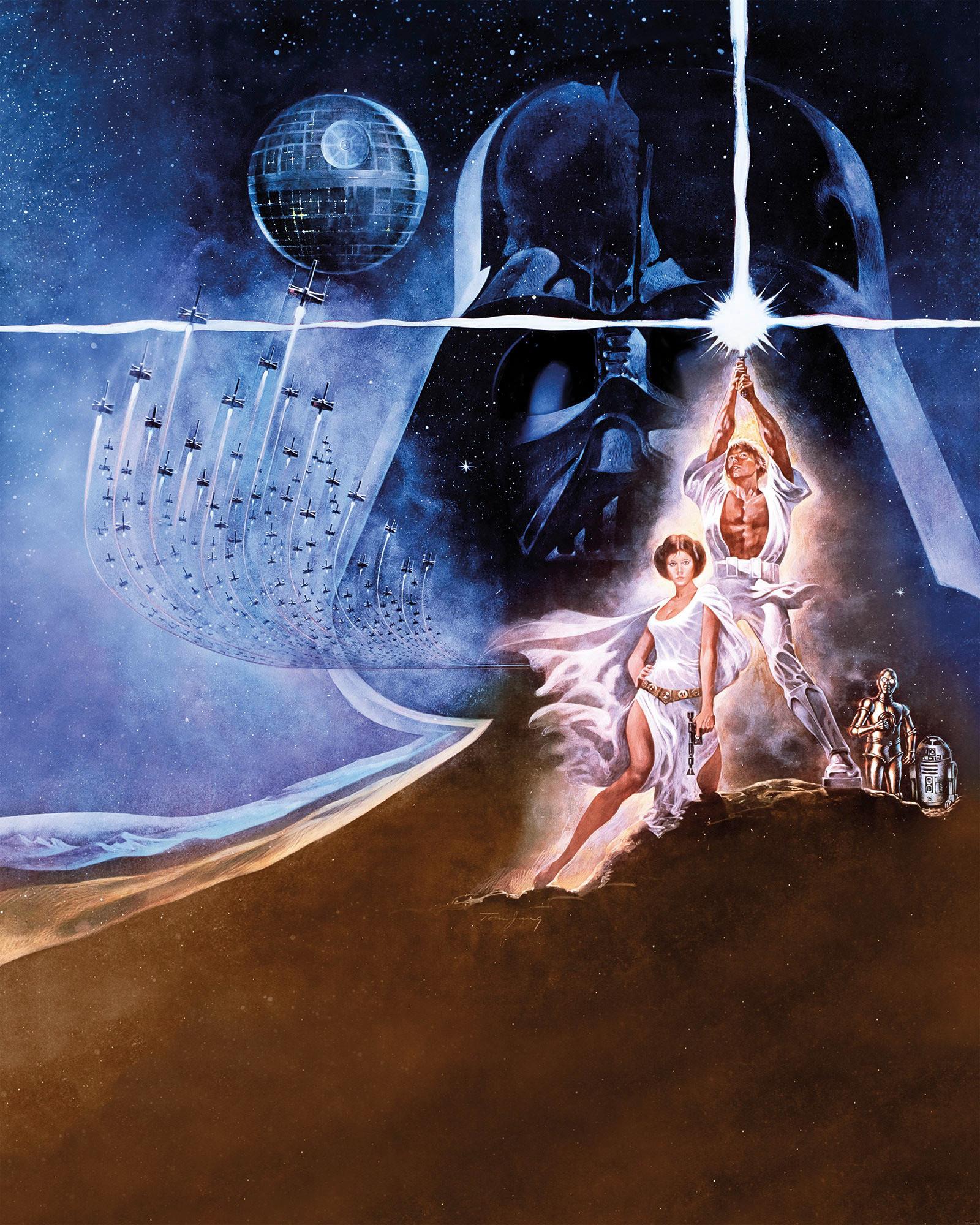 VLIESTAPETE STAR WARS POSTER CLASSIC2 - Multicolor, Basics (200/250cm) - Komar