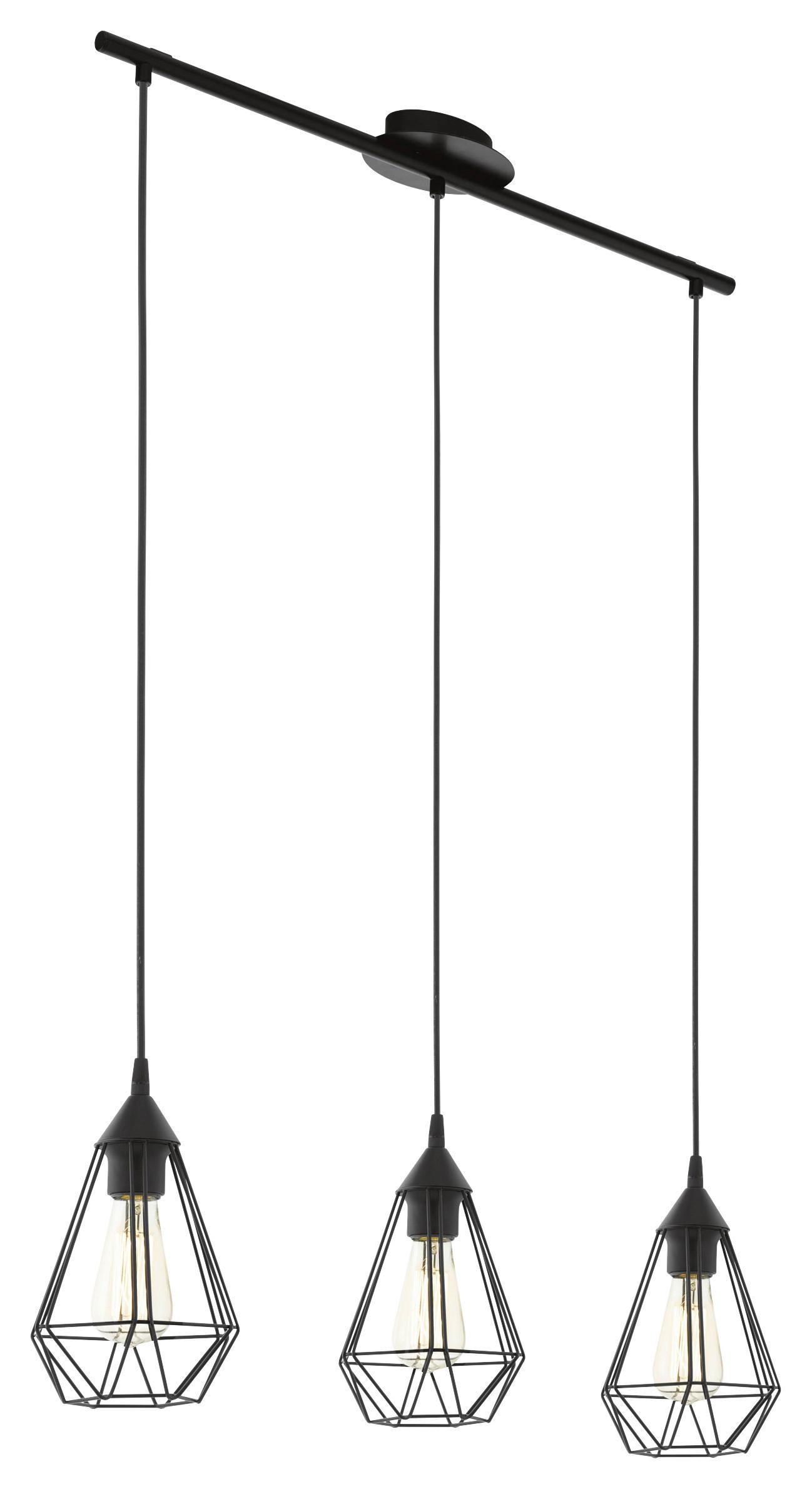 ZÁVESNÉ SVIETIDLO TARBES - čierna, Modern, kov (79/17,5/110cm)
