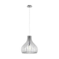 Hängeleuchte 96257* Tindori - Weiß, Natur, Holz/Metall (38/130cm) - Eglo