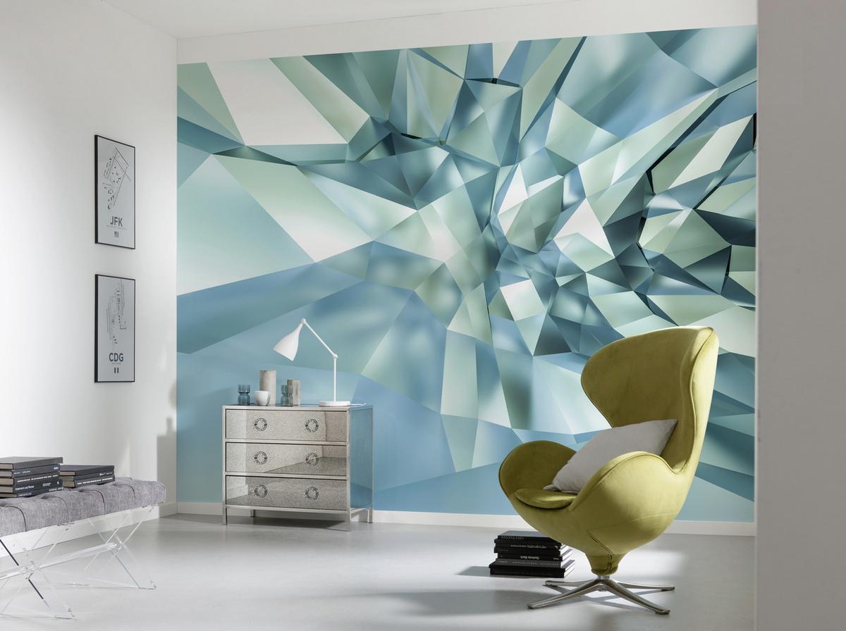Fototapete 3d Crystal Cace - Design, Papier (368/254cm)