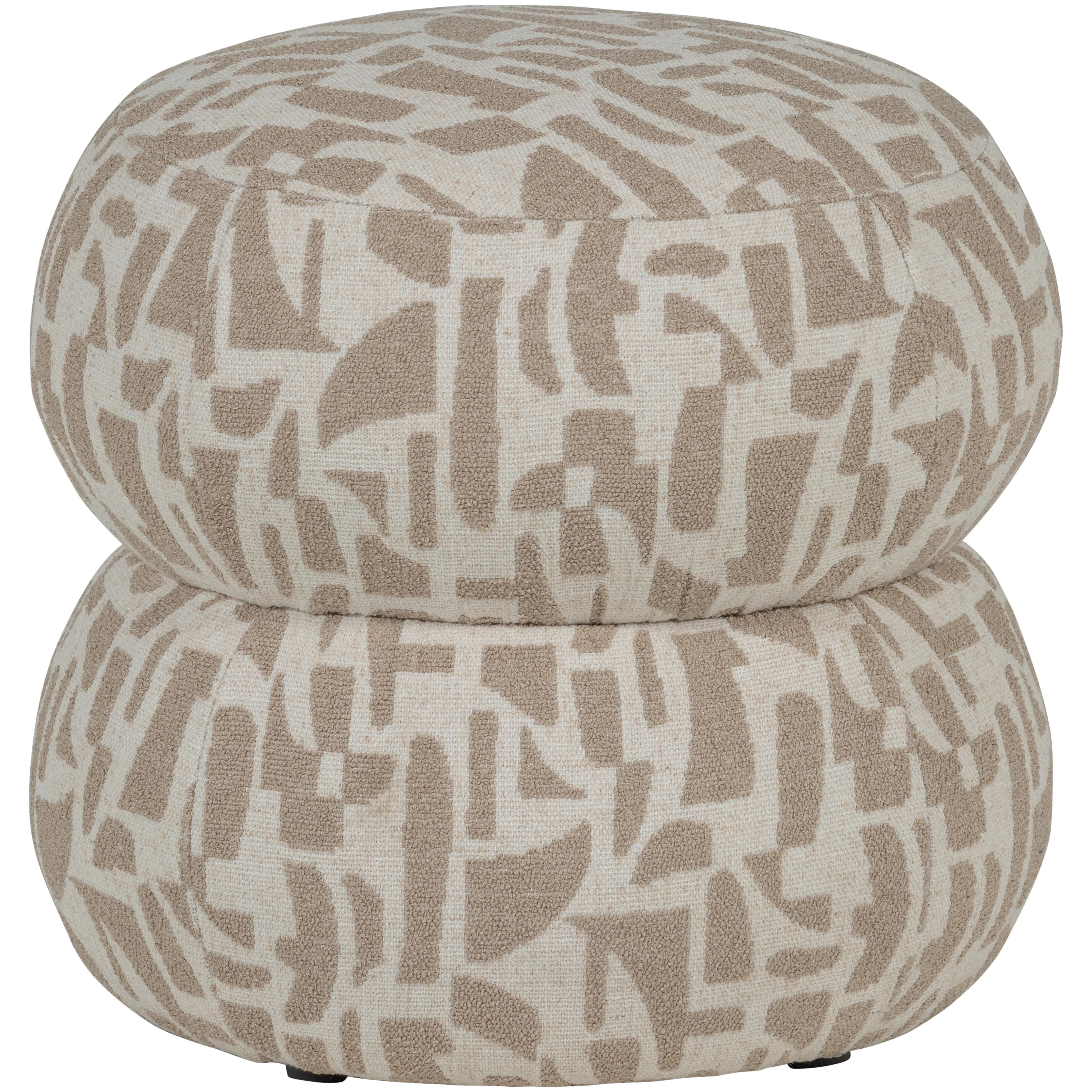 POUF Anic Sandfarben B: 43cm - Sandfarben, Design, Textil (43/40/43cm) - Livetastic
