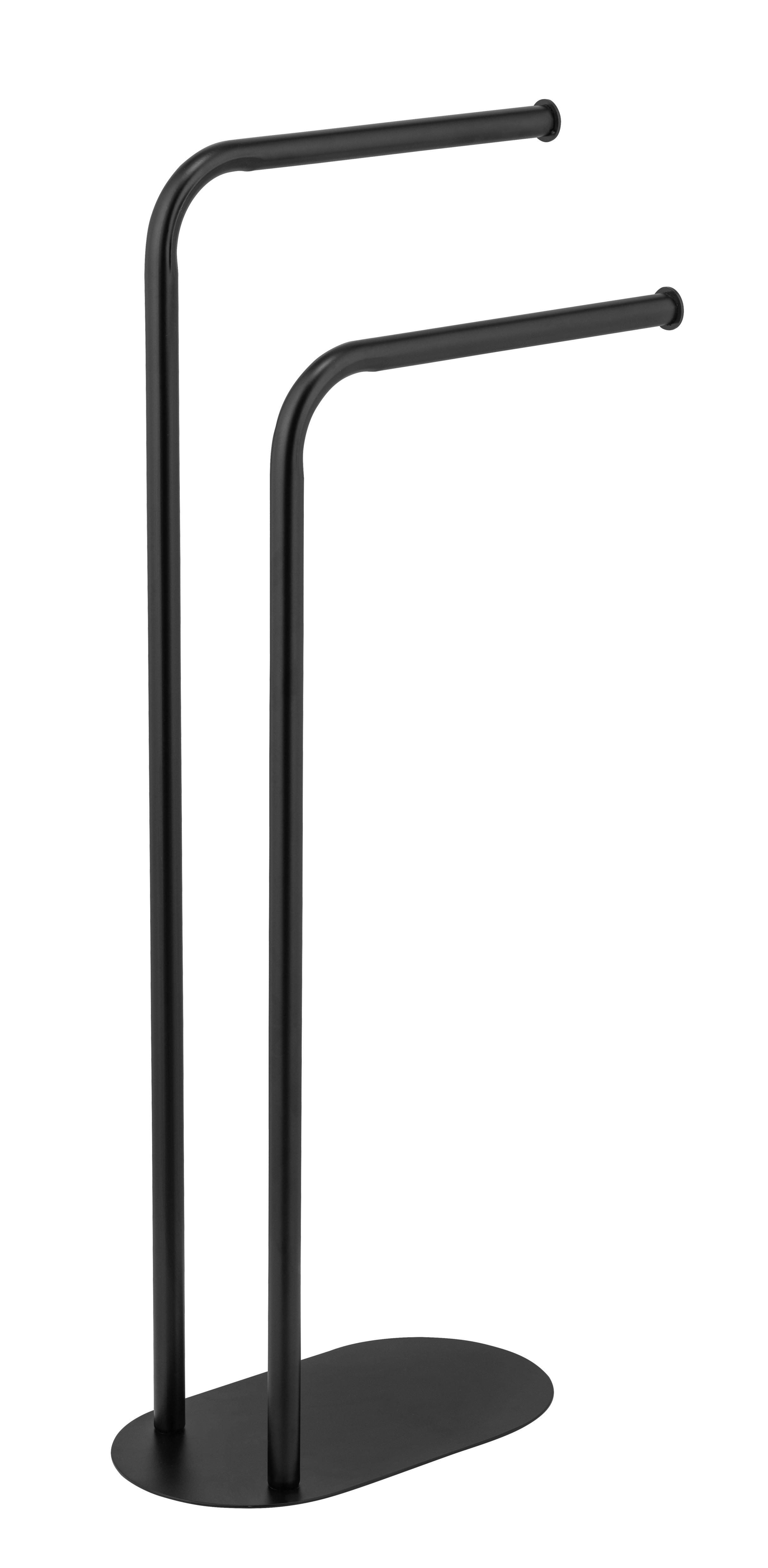 Handtuchhalter Levante Schwarz B: 30 cm - Schwarz, MODERN, Metall (30/79/17cm) - Wenko