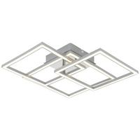 Led Mennyezeti Lámpa Elis - krómszínű/ezüstszínű, Modern, műanyag/fém (43/43/8cm) - Luca Bessoni