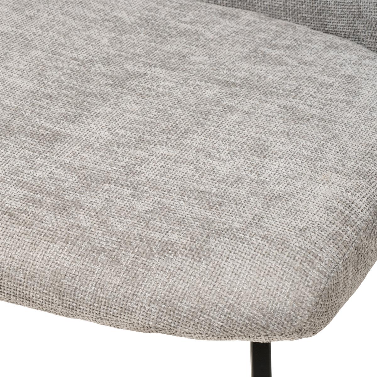 Tischgruppe Perth 5-Teilig Dunkelgrau, B: 140 cm - Dunkelgrau, KONVENTIONELL, Textil/Stein (90/140/76cm) - MID.YOU