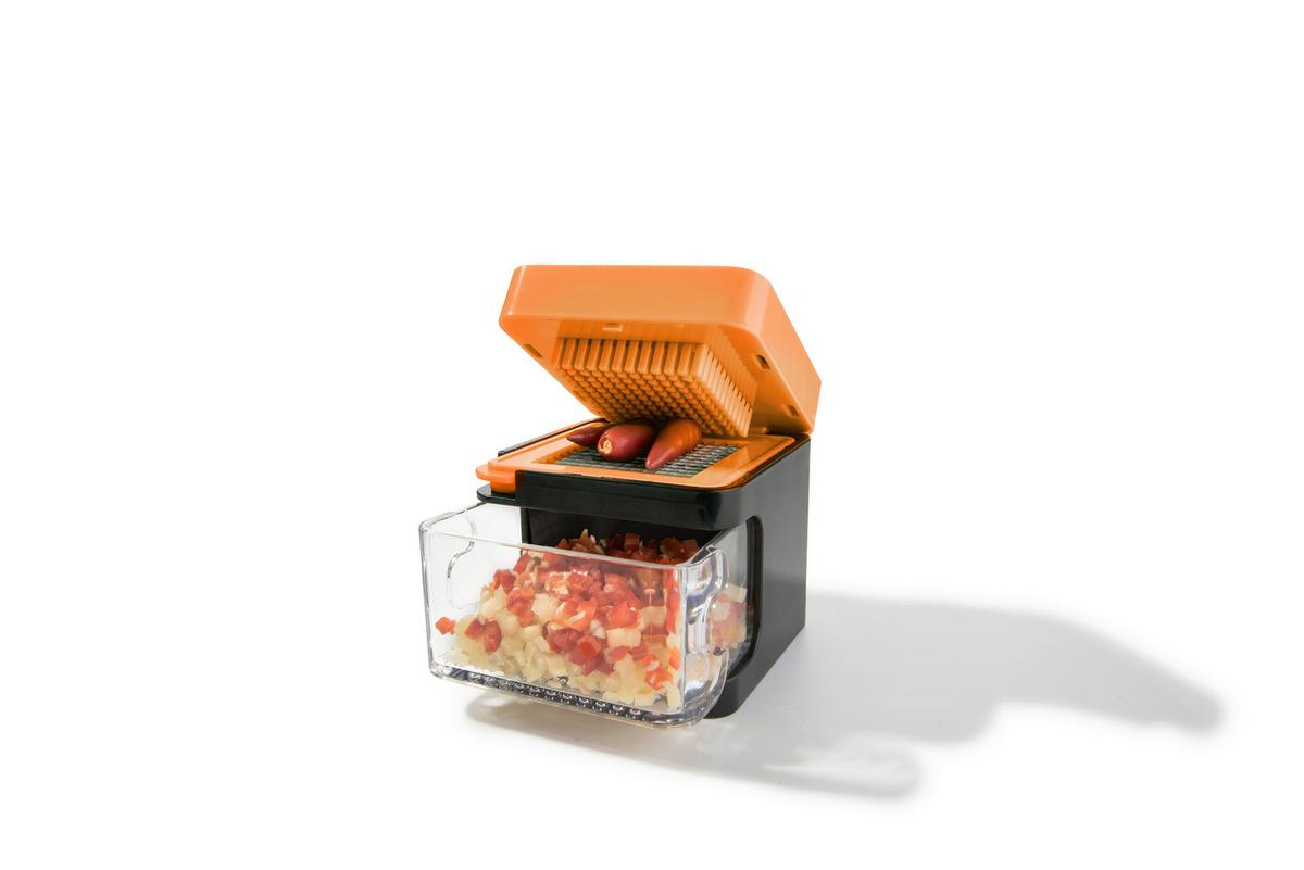 Küchenhelfer-set Nicer Dicer Spicy Orange 5 -Teilig. - Schwarz/Orange, Basics, Kunststoff/Metall - Genius