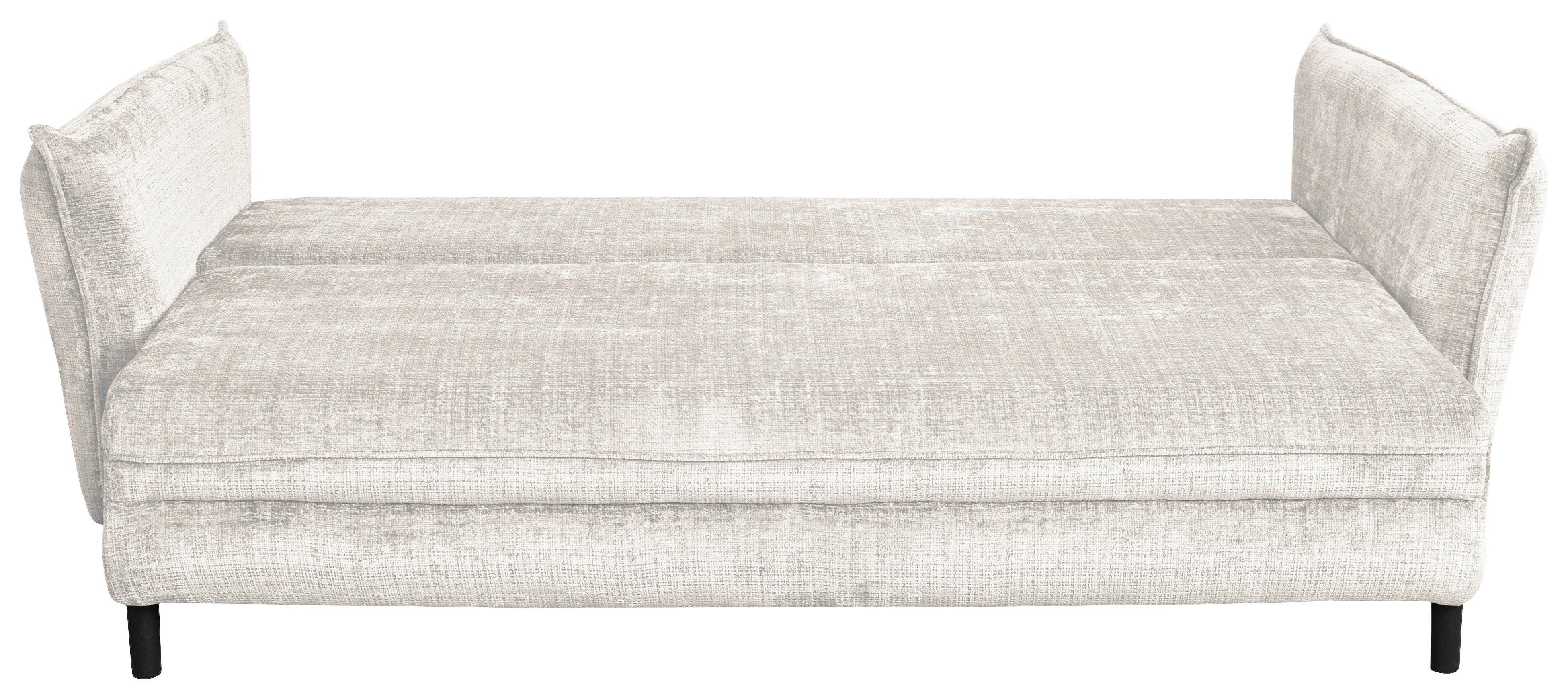Schlafsofa Kairo Beige, Lf: Ca. 190x150cm - Beige/Schwarz, ROMANTIK / LANDHAUS, Holz/Kunststoff (230/90/115cm) - James Wood