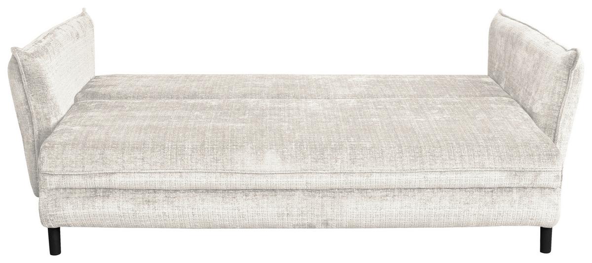 Schlafsofa Kairo Beige, Lf: Ca. 190x150cm - Beige/Schwarz, ROMANTIK / LANDHAUS, Holz/Kunststoff (230/90/115cm) - James Wood