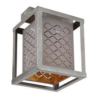 Deckenleuchte Thomas L: 17 cm 1-Flammig - Silberfarben/Goldfarben, Design, Textil/Metall (17/17/22,5cm) - Globo