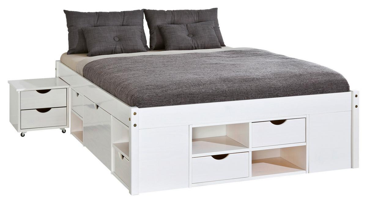 Tárolós Ágy Till 180/200 Cm - fehér, Konventionell (180/200cm) - MID.YOU