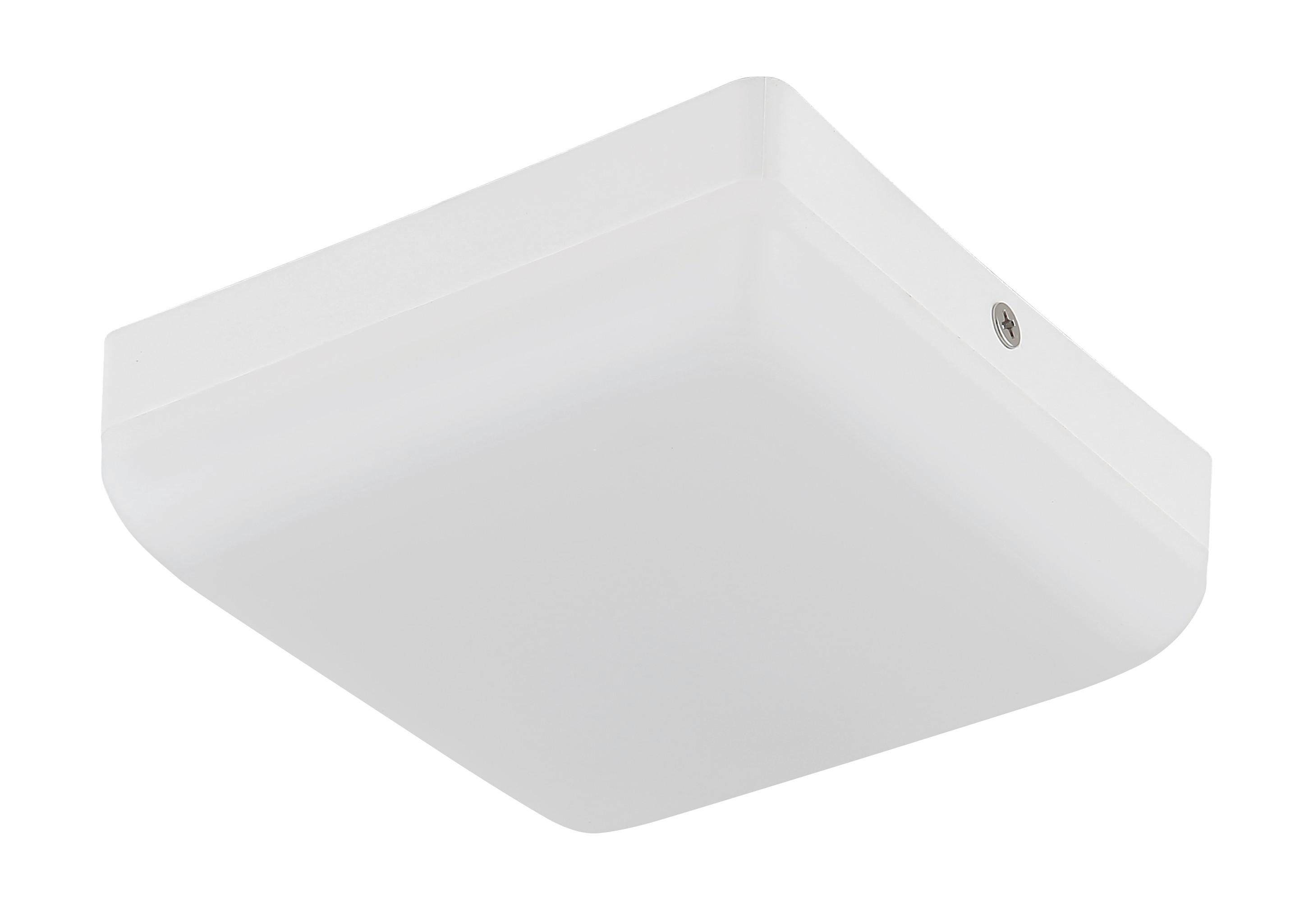 Led-deckenleuchte 12388-8w Matthew - Weiß, Basics, Kunststoff (12/12/4,5cm) - Globo