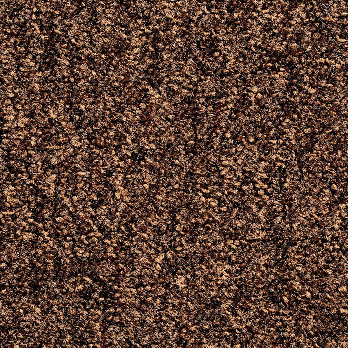 Teppichfliese Braun Mustang 50x50 Cm Florhöhe 3 Mm - Basics, Textil (50/50cm)