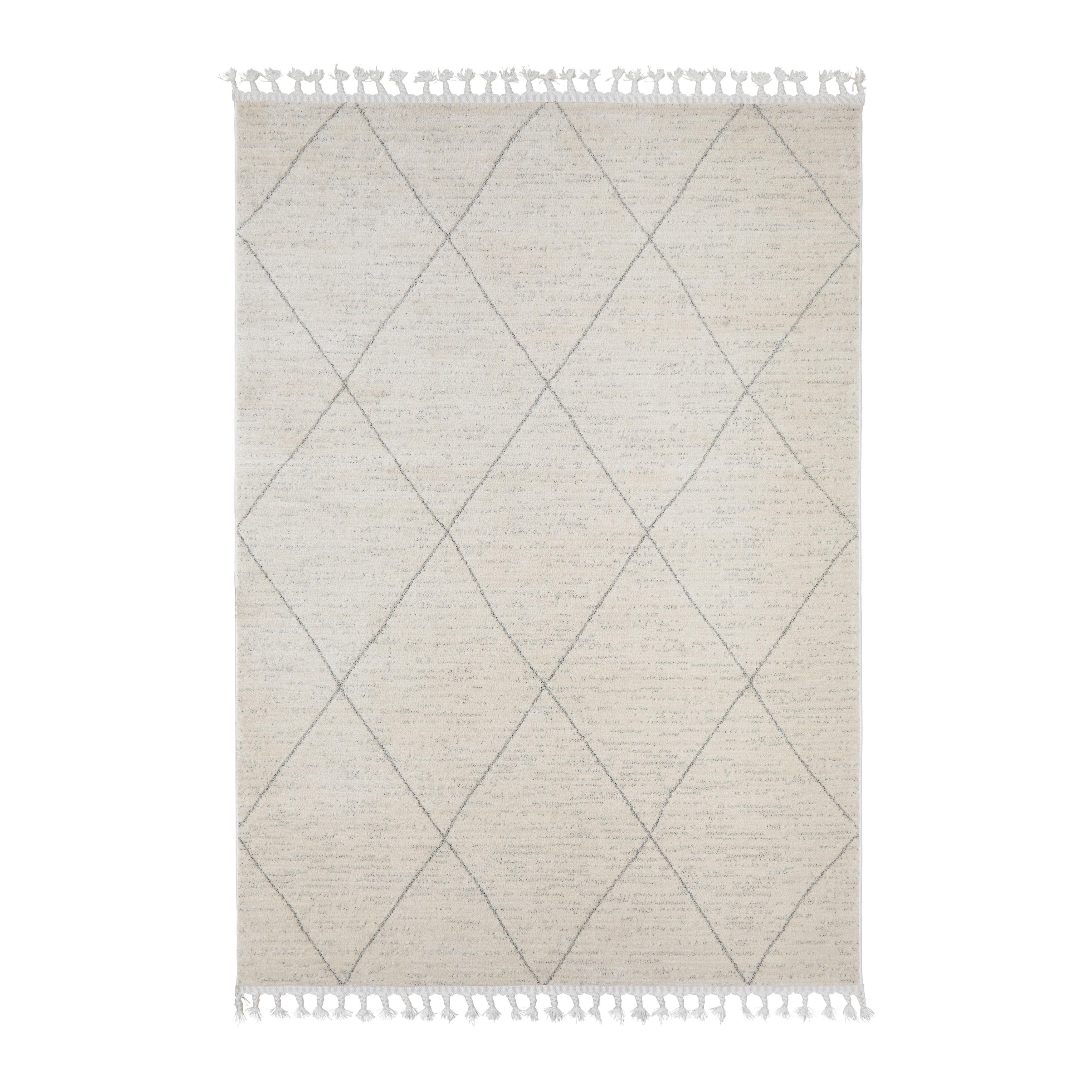 TKANÝ KOBEREC ADJER 1 - alabastrová/svetlosivá, Modern, textil (80/150cm) - Mömax