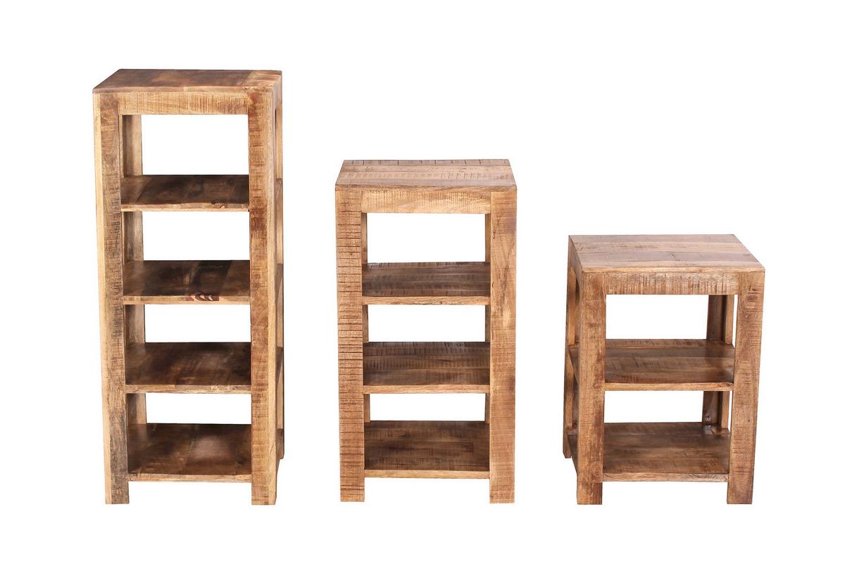 Regal Naturfarben B: 44 cm - Naturfarben, Design, Holz (44/60/44cm) - Livetastic