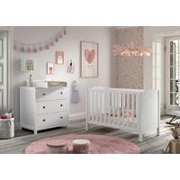 BABYZIMMER Amori Weiß 3-teilig - Weiß, MODERN, Holz/Holzwerkstoff - Vipack