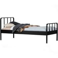 METALLBETT Mees Schwarz 90x200cm - Schwarz, Basics, Metall (90/200cm) - MID.YOU