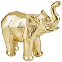 Dekoelefant Silvana - Goldfarben, MODERN, Kunststoff (24/10,5/23cm) - Luca Bessoni