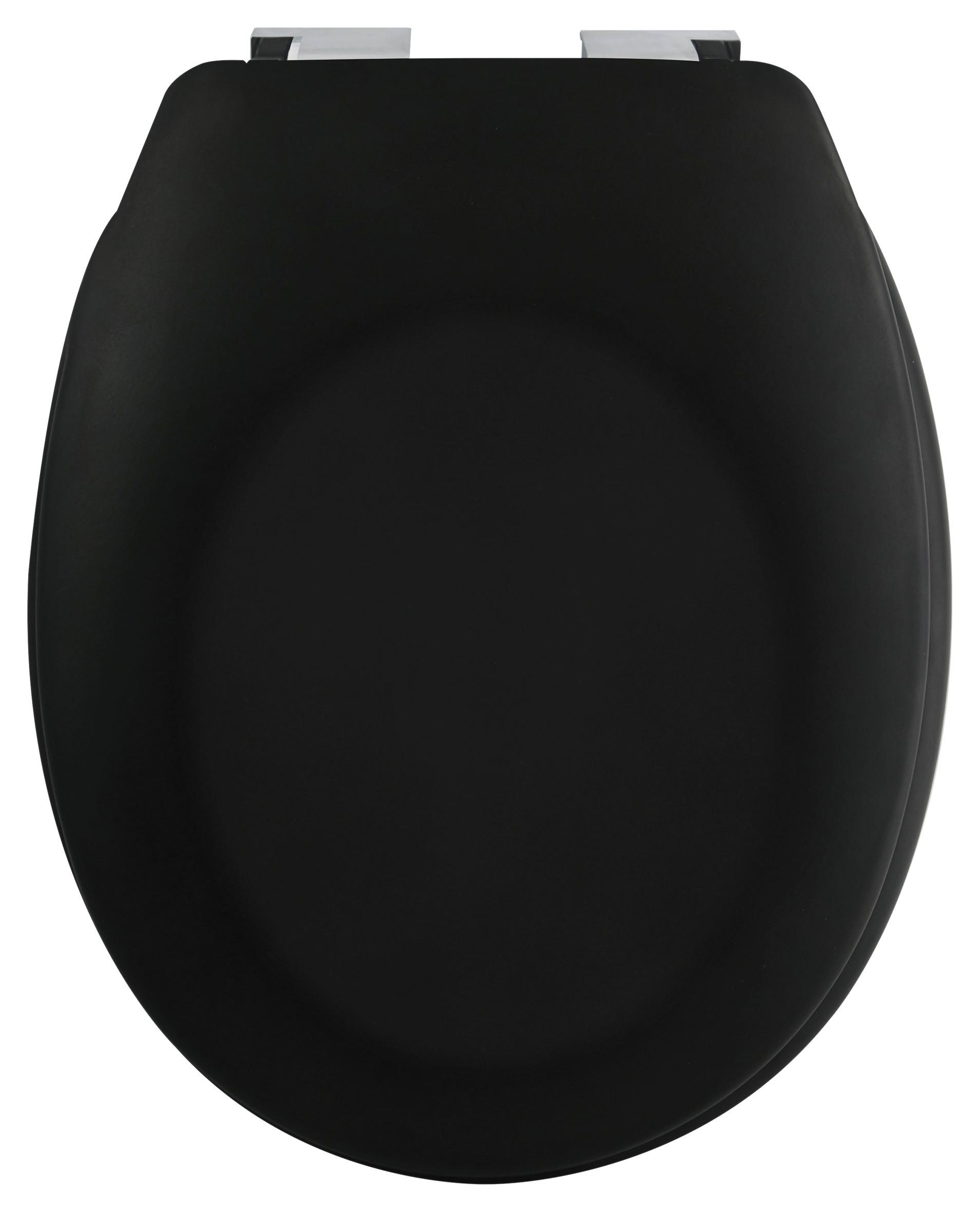 WC-Sitz Neela - Schwarz, KONVENTIONELL, Kunststoff (5,5/38cm) - Spirella