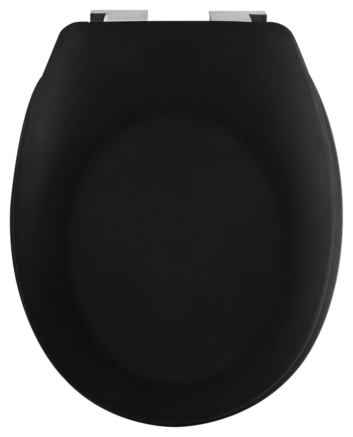 WC-Sitz Neela - Schwarz, KONVENTIONELL, Kunststoff (5,5/38cm) - Spirella