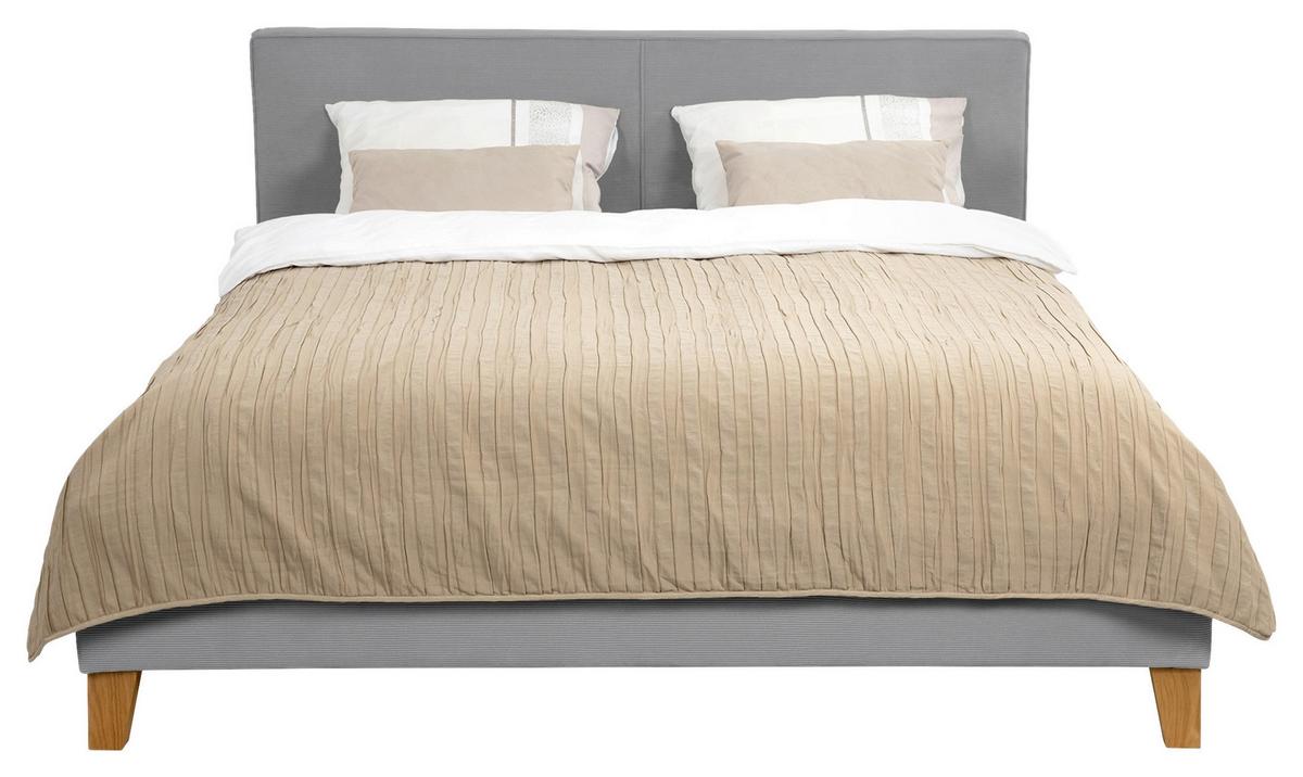 POLSTERBETT Fiora Anthrazit 200x200 - Anthrazit, MODERN, Holz/Textil (200/200cm) - MID.YOU