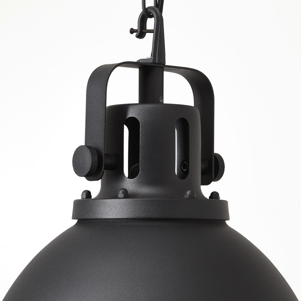 Hängeleuchte Jesper Glas H: 133 cm 1-Flammig, Schwarz - Schwarz, Trend, Glas/Metall (38/133cm) - Brilliant