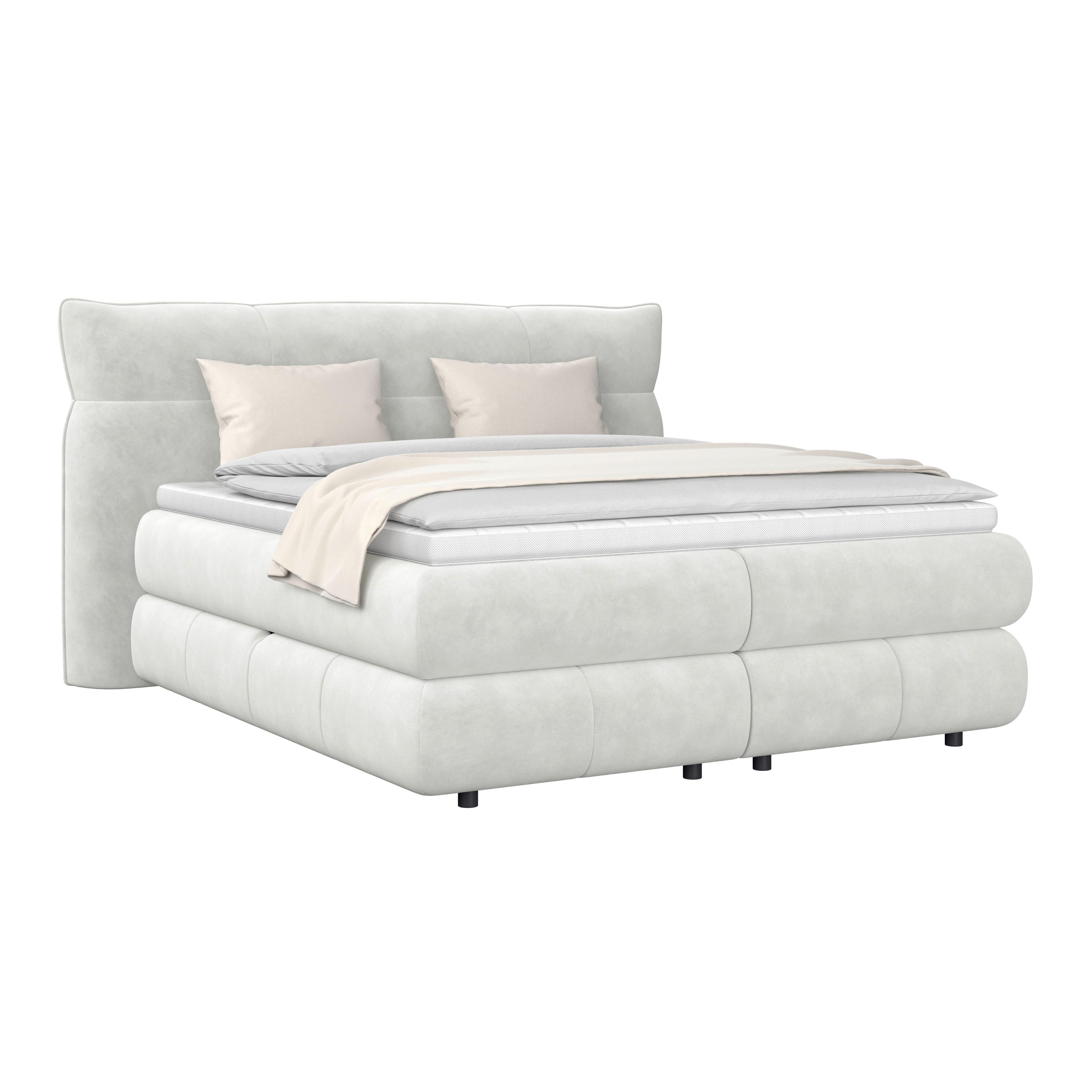 Boxspringbett Carmelo Creme 180x200 cm