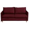 Schlafsofa Sana Bordeaux B: 175 cm - Bordeaux/Naturfarben, Design, Textil (175/95/103cm) - Livetastic