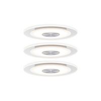 LED-Deckenleuchte 3er-Set Ø 12 cm, 1-Flammig, rund - Basics, Metall (12cm) - Paulmann