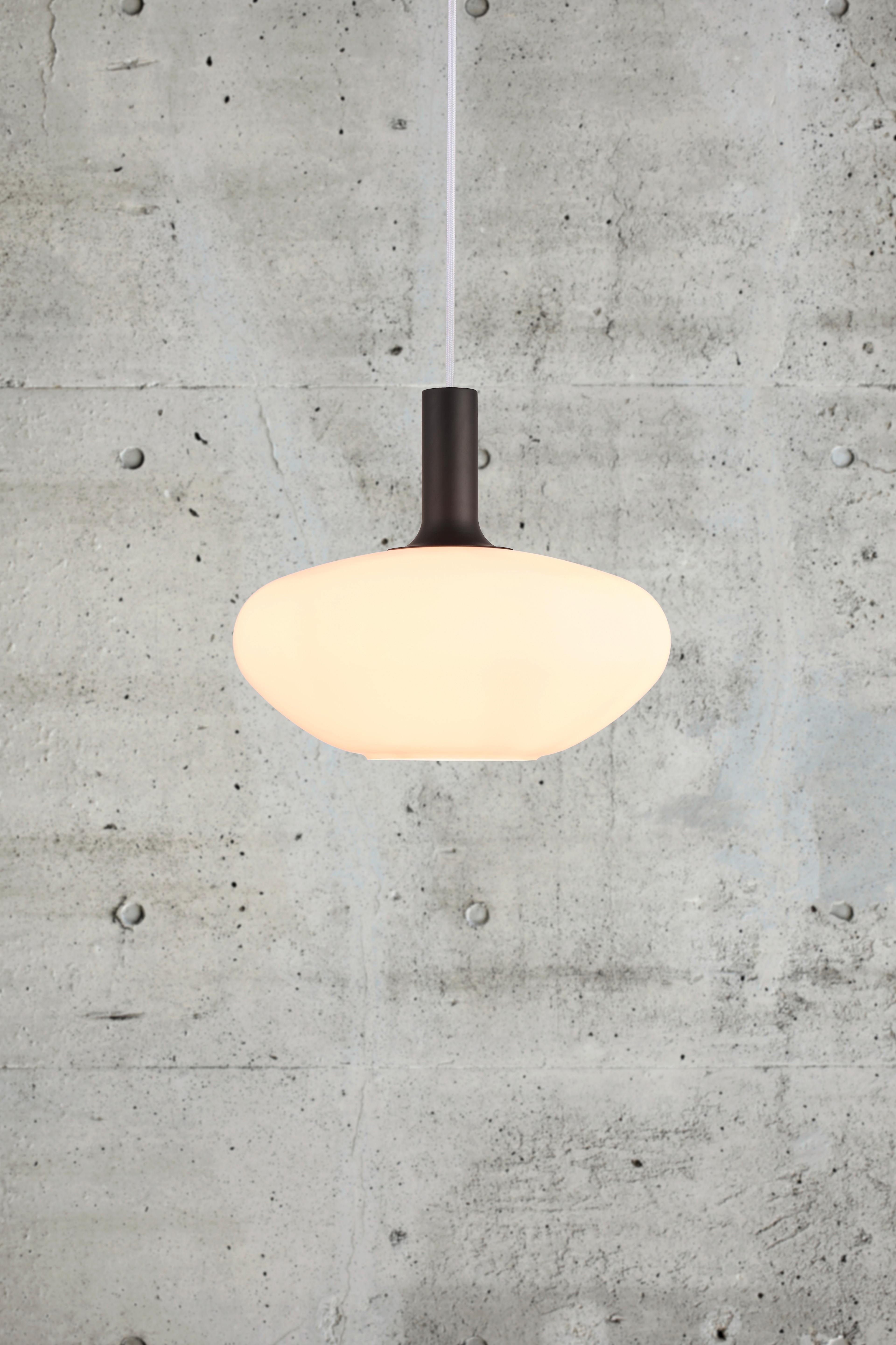 Hängeleuchte Alton Schwarz Messingfarben - Messingfarben/Schwarz, Basics, Glas/Metall (35/330cm) - Nordlux
