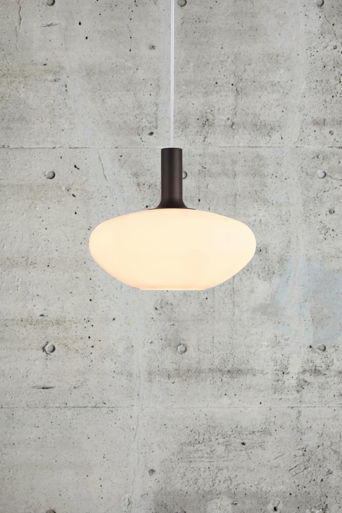 Hängeleuchte Alton Schwarz Messingfarben - Messingfarben/Schwarz, Basics, Glas/Metall (35/330cm) - Nordlux