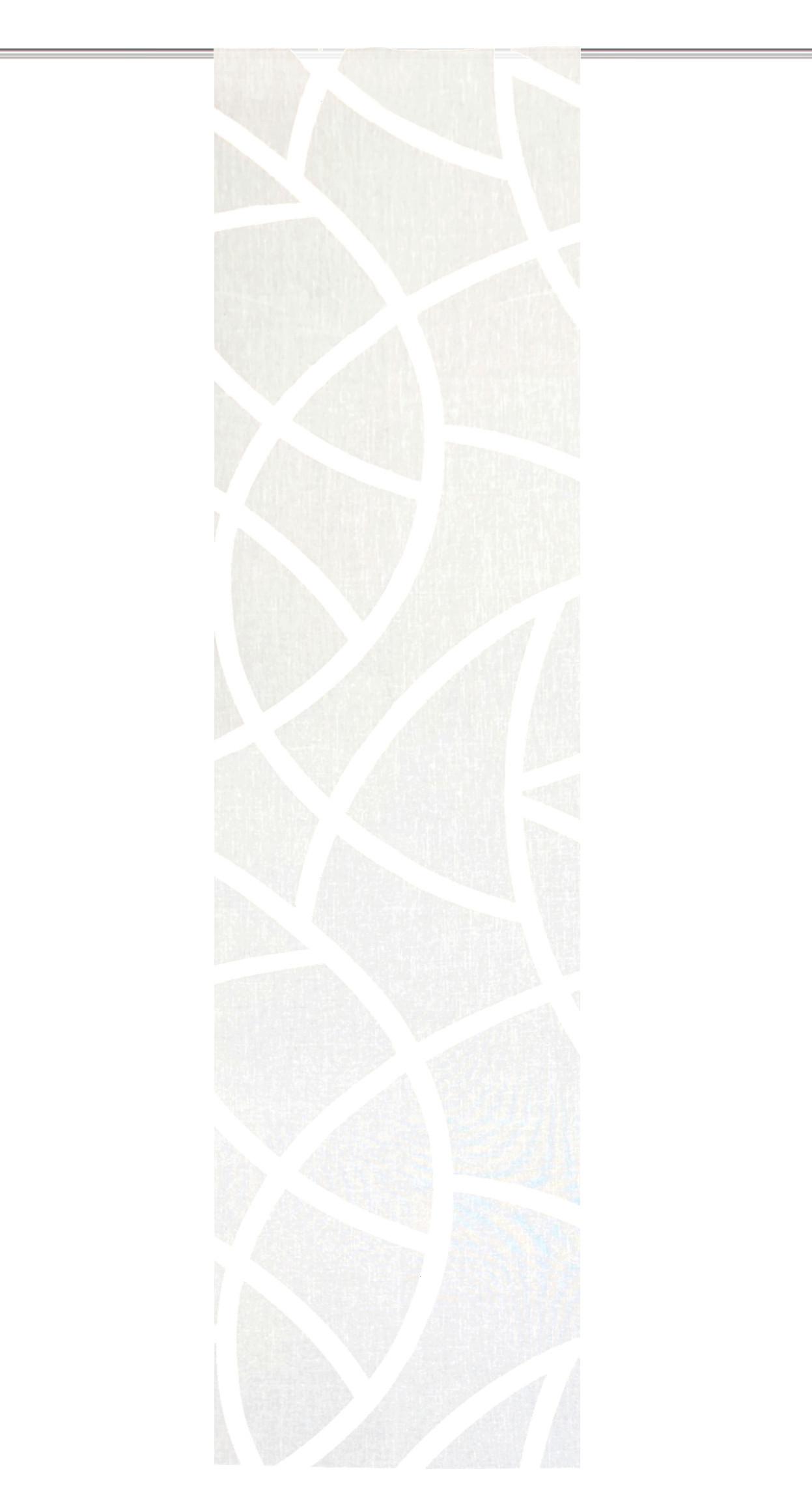 Flächenvorhang Weiß B: 60 cm - Weiß, Design, Textil (60/245cm)