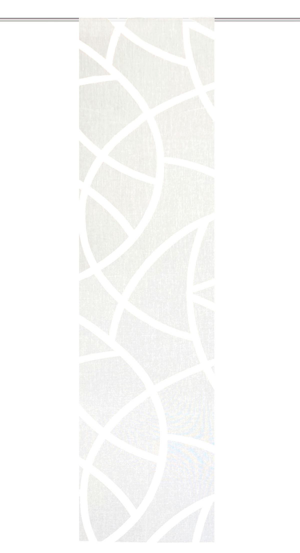 Flächenvorhang Weiß B: 60 cm - Weiß, Design, Textil (60/245cm)