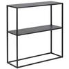 Regal Stahl Newton Trend B 79,5cm, Schwarz - Schwarz, Trend, Metall (79,5/80,5/26cm) - MID.YOU