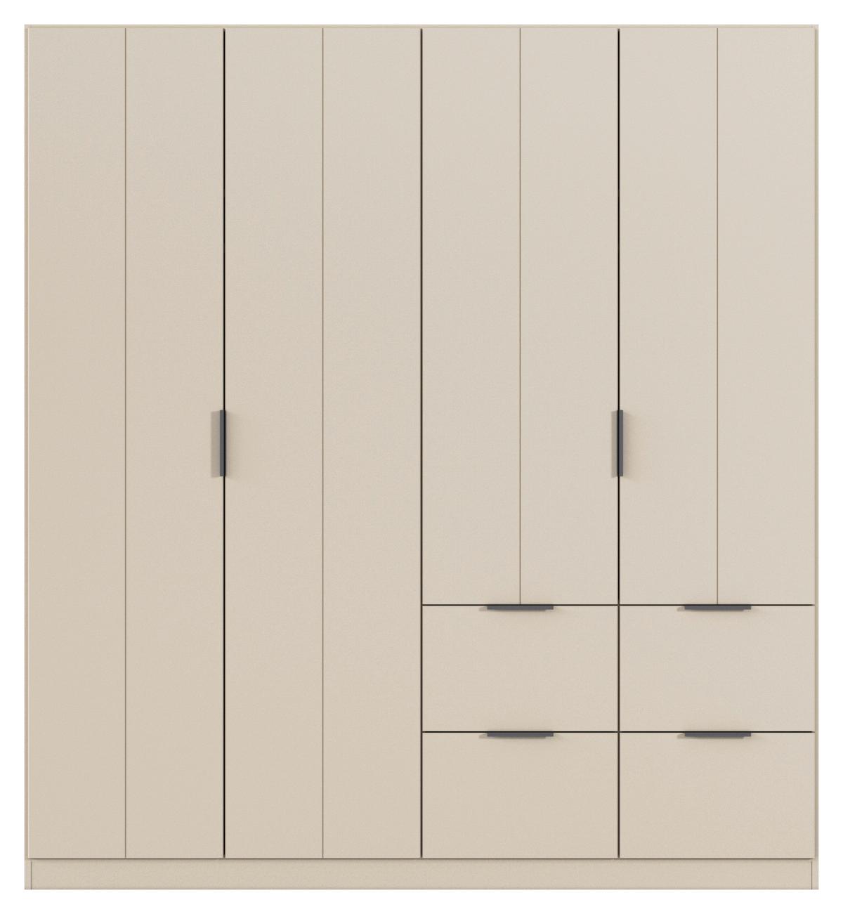 DREHTÜRENSCHRANK Ella Champagner B: 181cm - Champagner, MODERN, Holzwerkstoff (181/197/56cm) - Rauch Möbel