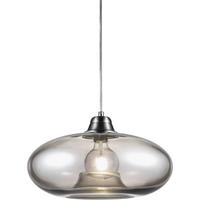 Hängeleuchte 30040102  Lille - Grau/Nickelfarben, KONVENTIONELL, Glas/Metall (40/150cm) - Globo