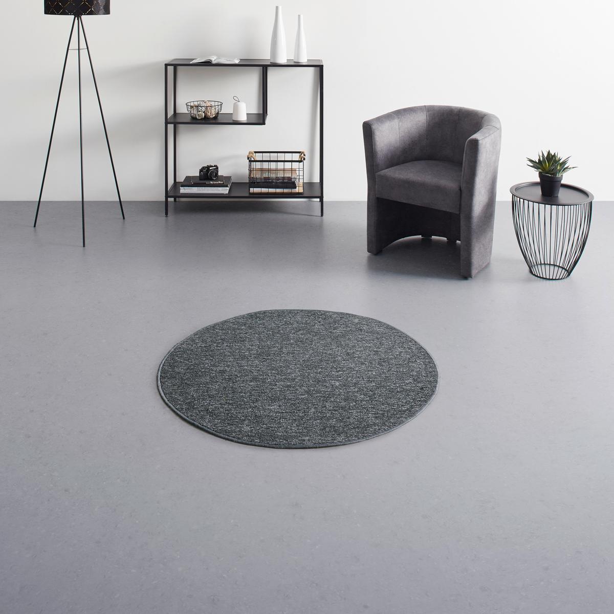 PLOCHO TKANÝ KOBEREC Alex 1, p: 80cm - antracitová, Konventionell, textil (80cm) - Modern Living