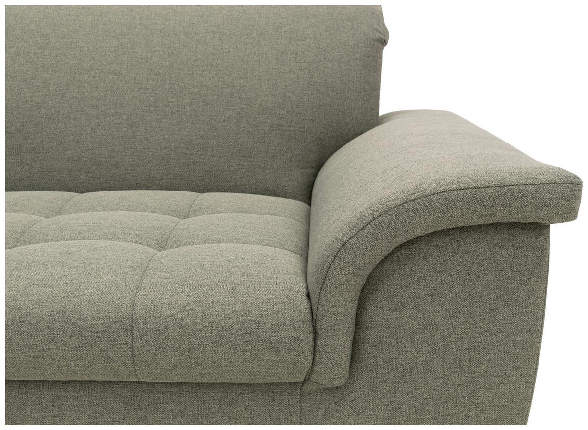 2-sitzer-sofa Franzi Armlehnen Silberfarben Webstoff - Chromfarben/Graubraun, KONVENTIONELL, Textil (190/81/105cm) - MID.YOU