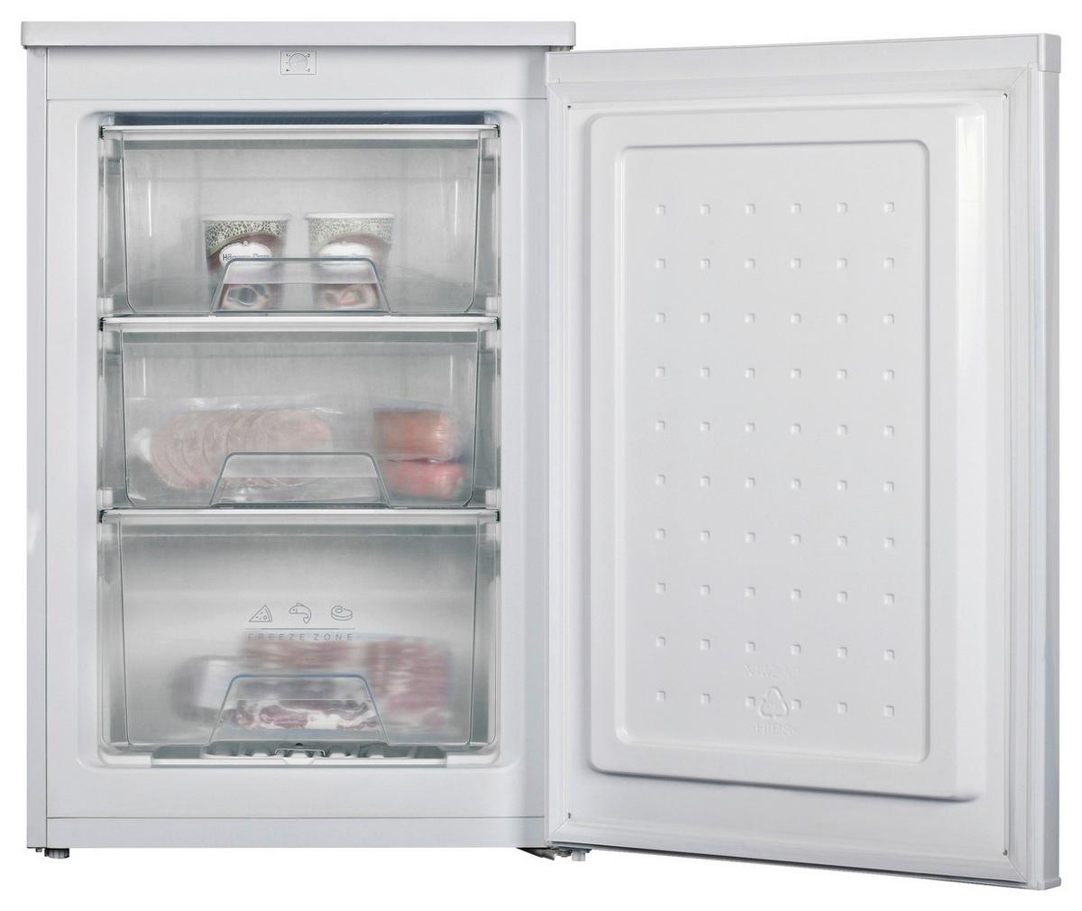 Gefrierschrank Weiß BxH 55,3x84,5x57,4 cm 88 L - Weiß, Basics, Kunststoff (55,3/84,5/57,4cm) - Silva Schneider
