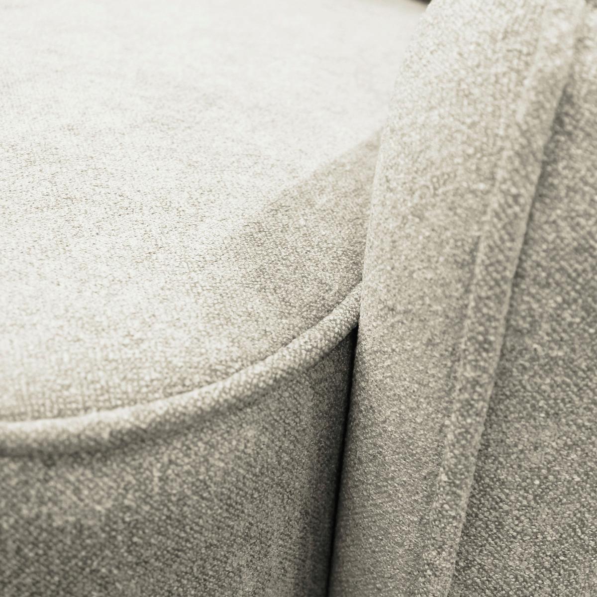 Ecksofa Fancy Creme 209x143 cm - Creme/Schwarz, Design, Textil (209/143cm) - MID.YOU