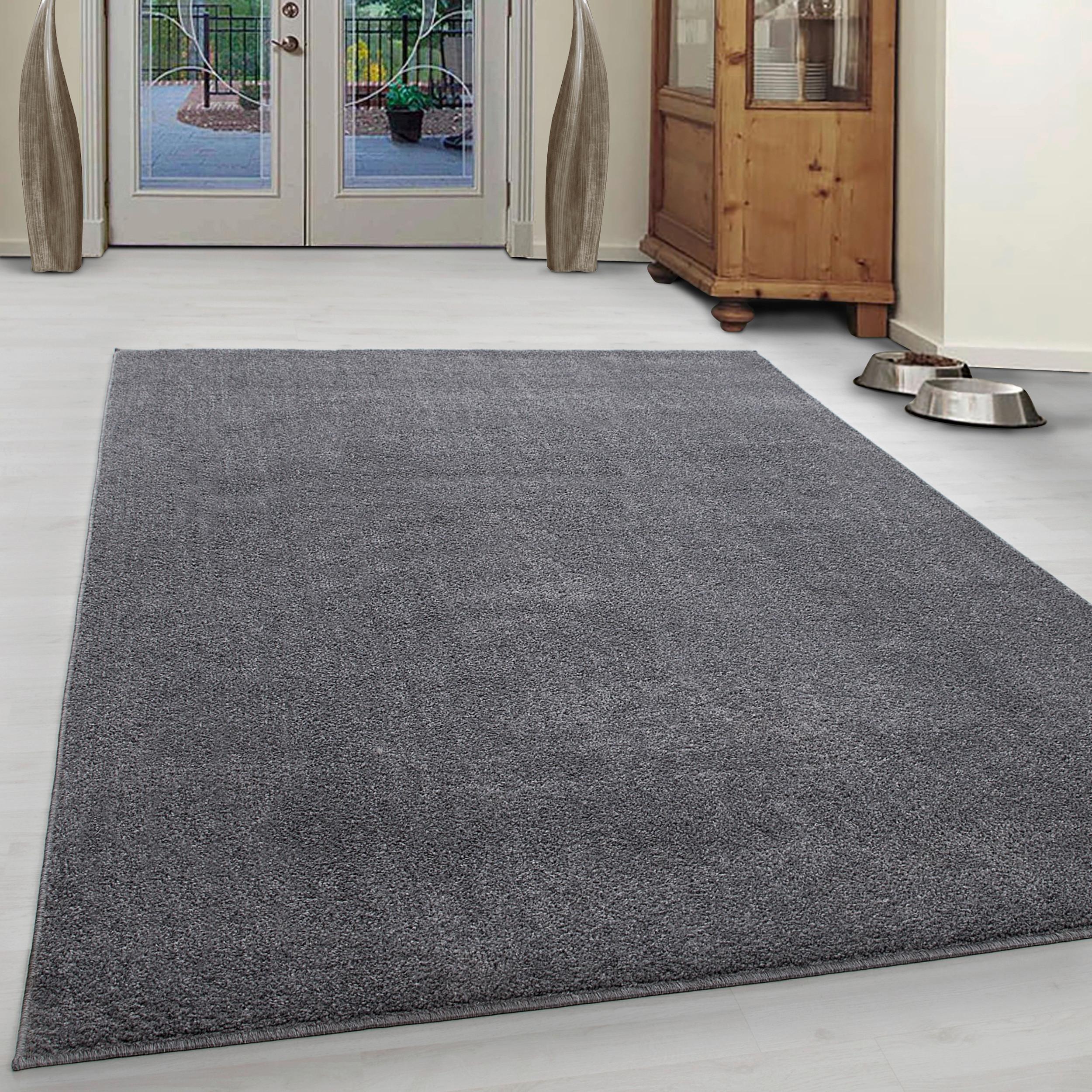 Hochflor Teppich Hellgrau Ata 280x370 cm - Hellgrau, Design, Textil (280/370cm) - Novel
