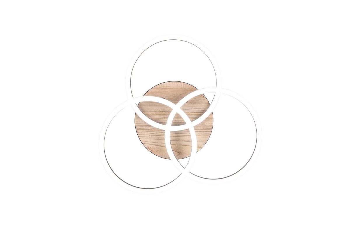 LED-Deckenleuchte R62823135 Circle - Braun, Design, Kunststoff (44/9,5cm)