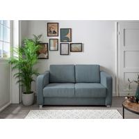 Schlafsofa Mia, Petrol B: 159 Cm - Chromfarben/Petrol, Basics, Textil (159/88/87cm) - Livetastic