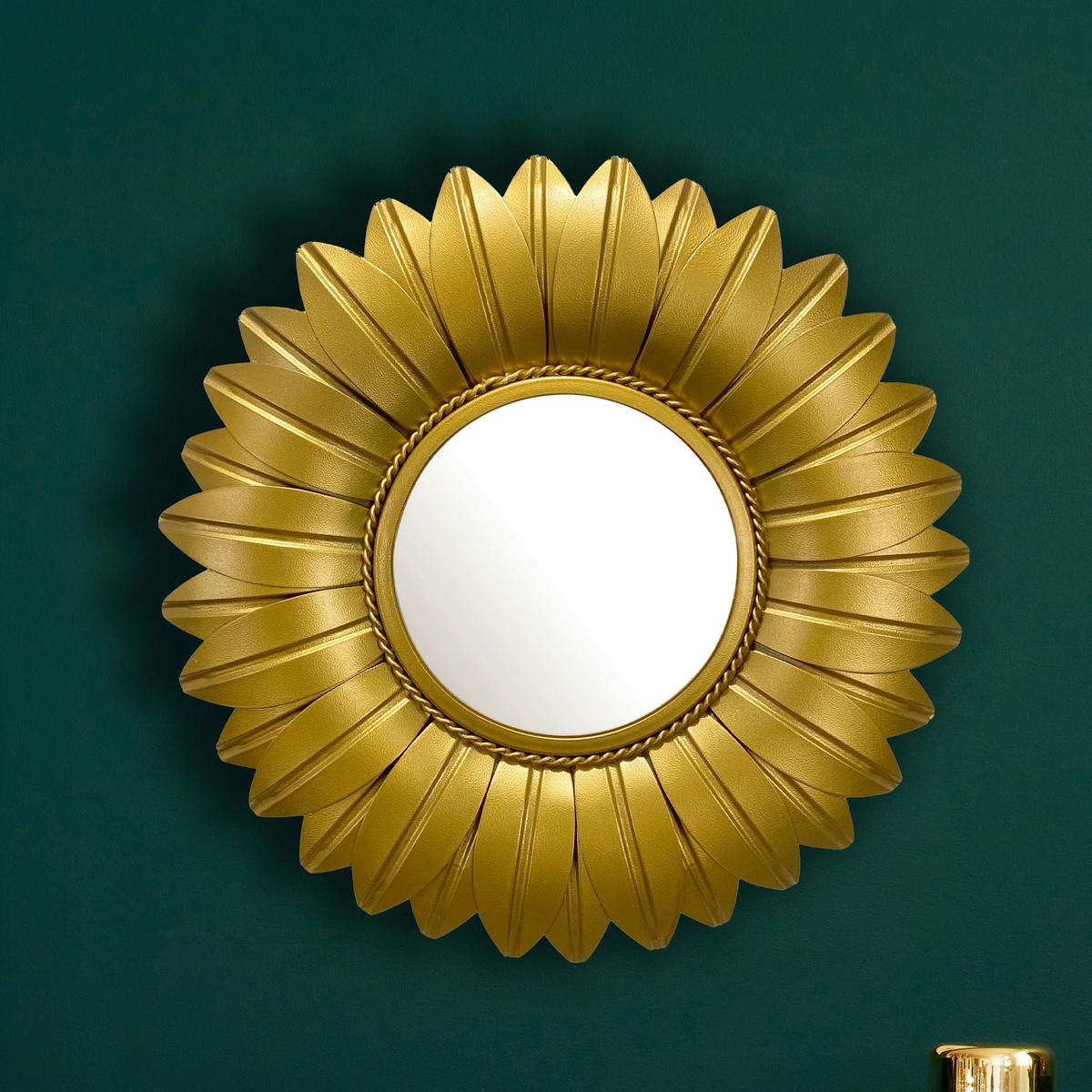 Wandspiegel Goldfarben B: 60 Cm - Goldfarben, Design, Glas/Metall (60/60/4cm) - MID.YOU