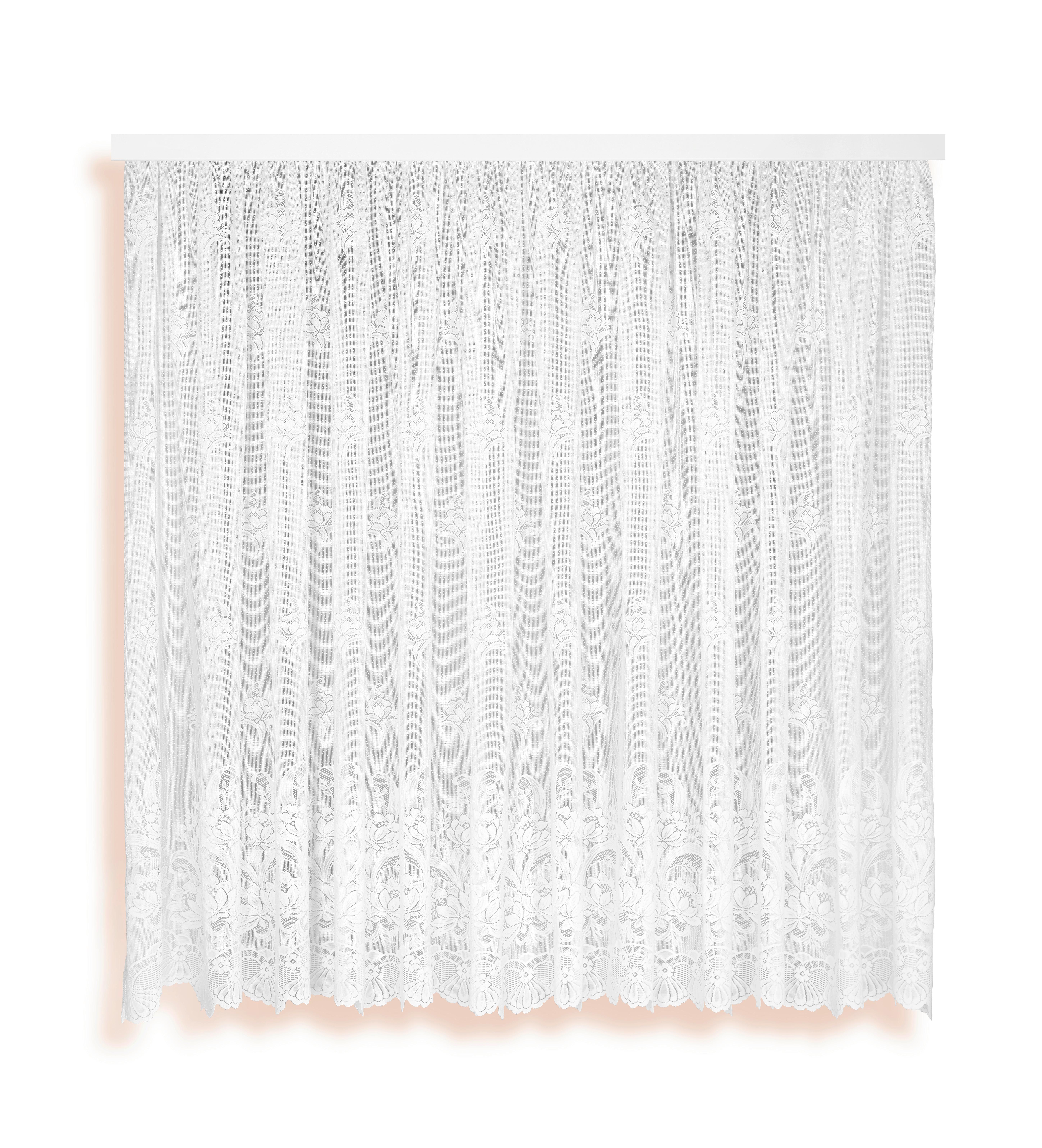 Záclona Andrea, Š/d: 450/245 Cm - bílá, Konvenční, textil (450/245cm) - Ondega