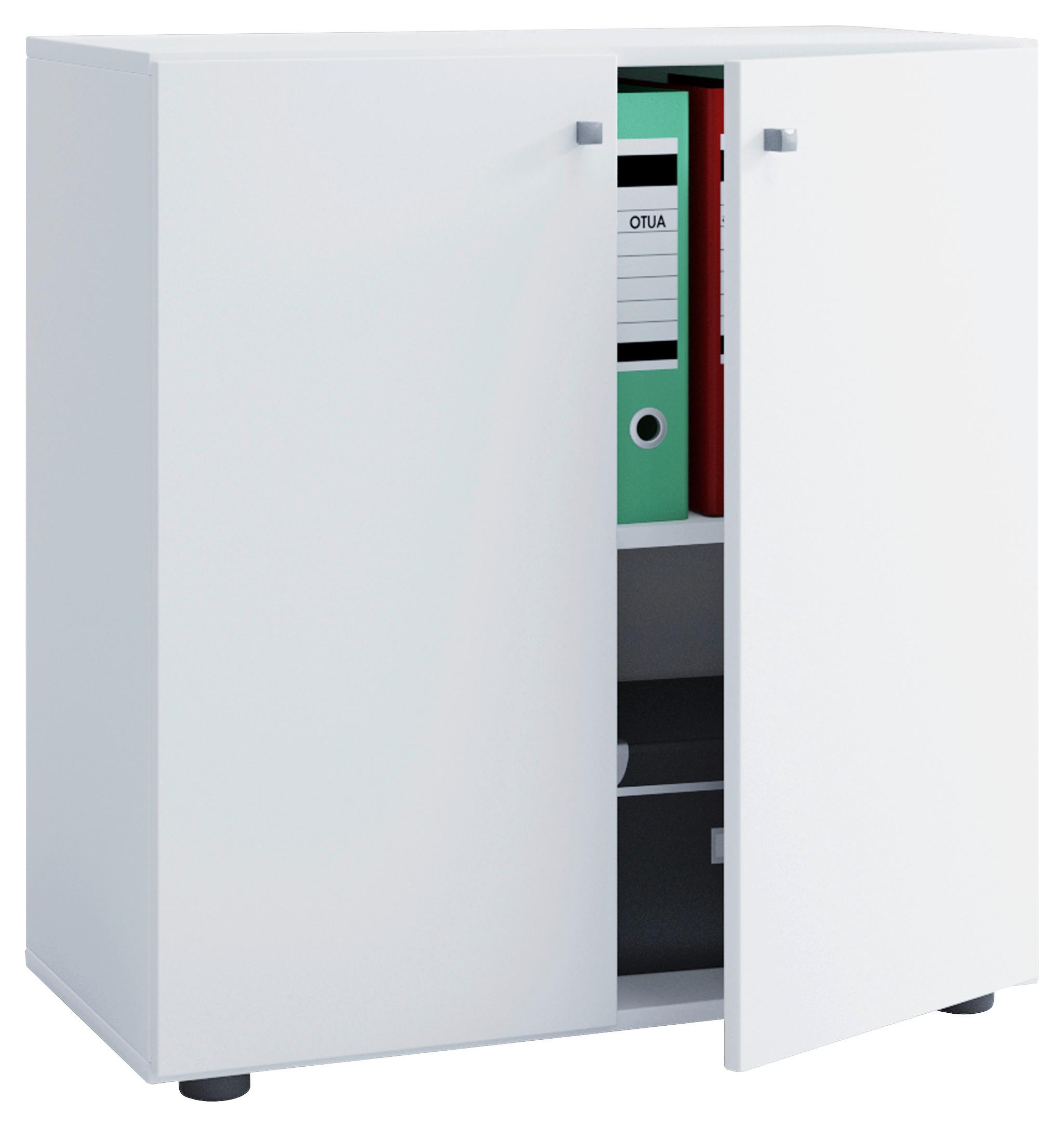 Aktenschrank Lona Weiß Dekor B: 70 cm