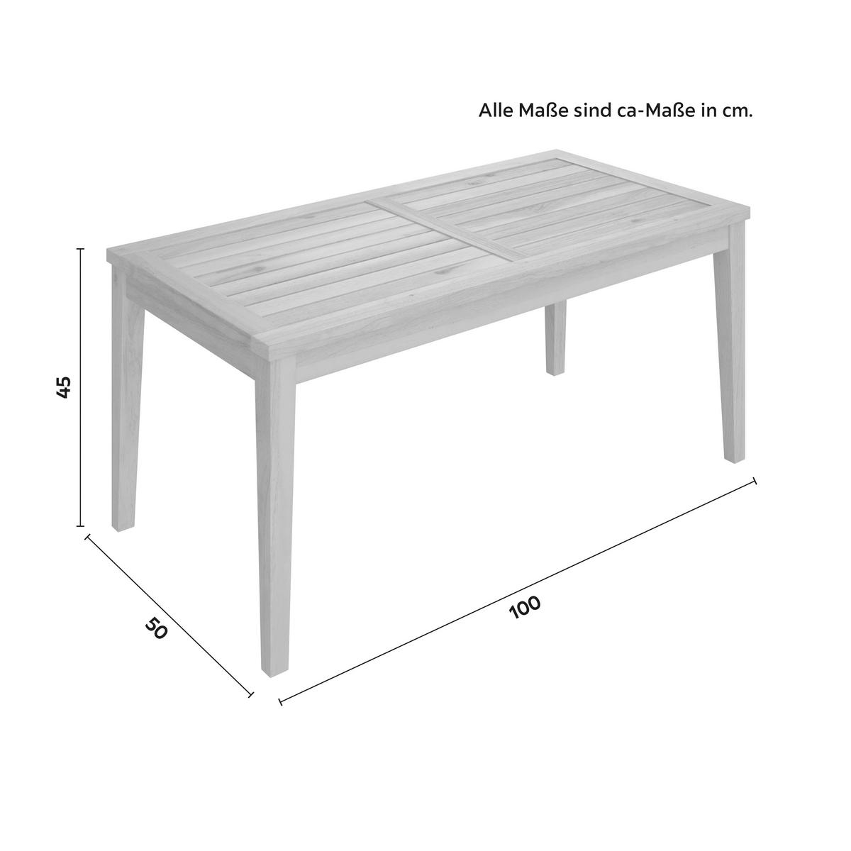 Terasová sedací souprava ENRICA - černá/barvy akácie, Moderní, dřevo/plast (120/84/70cm) - Bessagi Garden