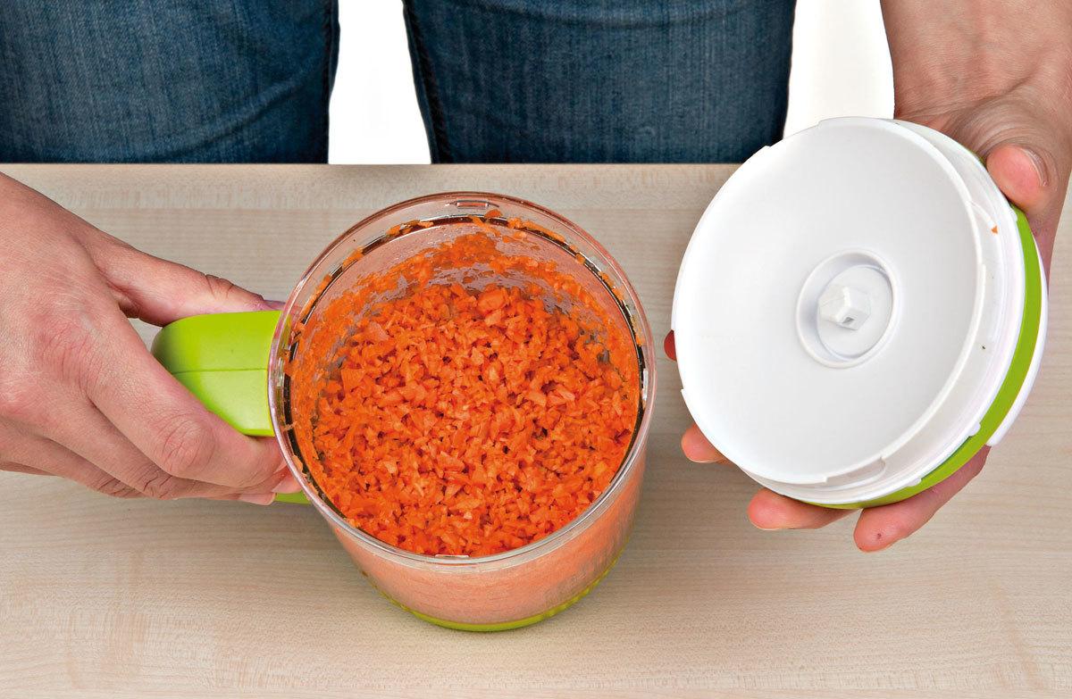 Universalzerkleinerer Twist N Joy 3tlg. - Grün, Basics, Kunststoff/Metall - Genius