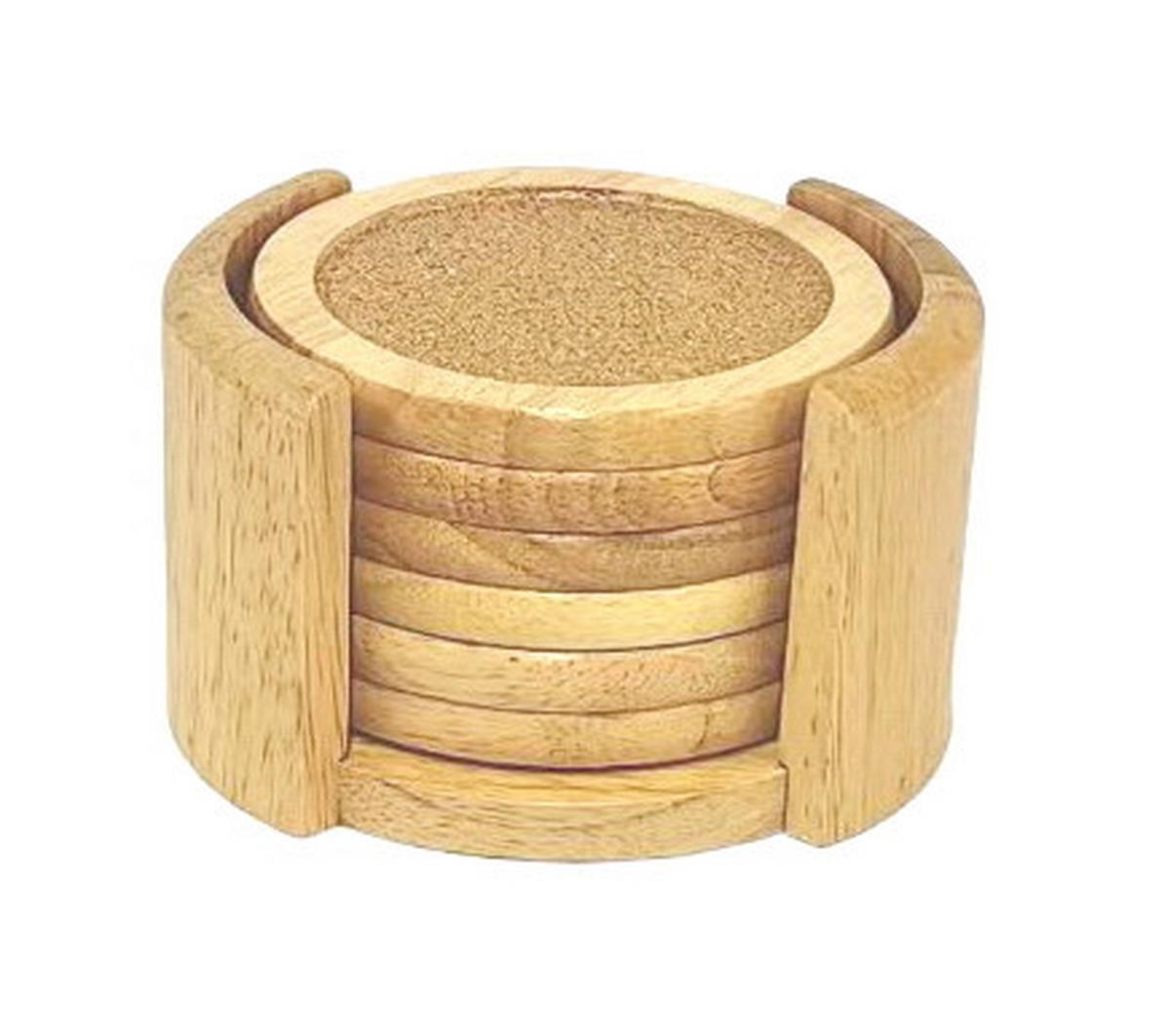 Untersetzerset James - Naturfarben, Basics, Holz (11/6,5cm) - James Wood