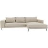 Eckschlafsofa Aurora Ii - Beige/Schwarz, MODERN, Textil (295/170cm) - Trendmanufaktur