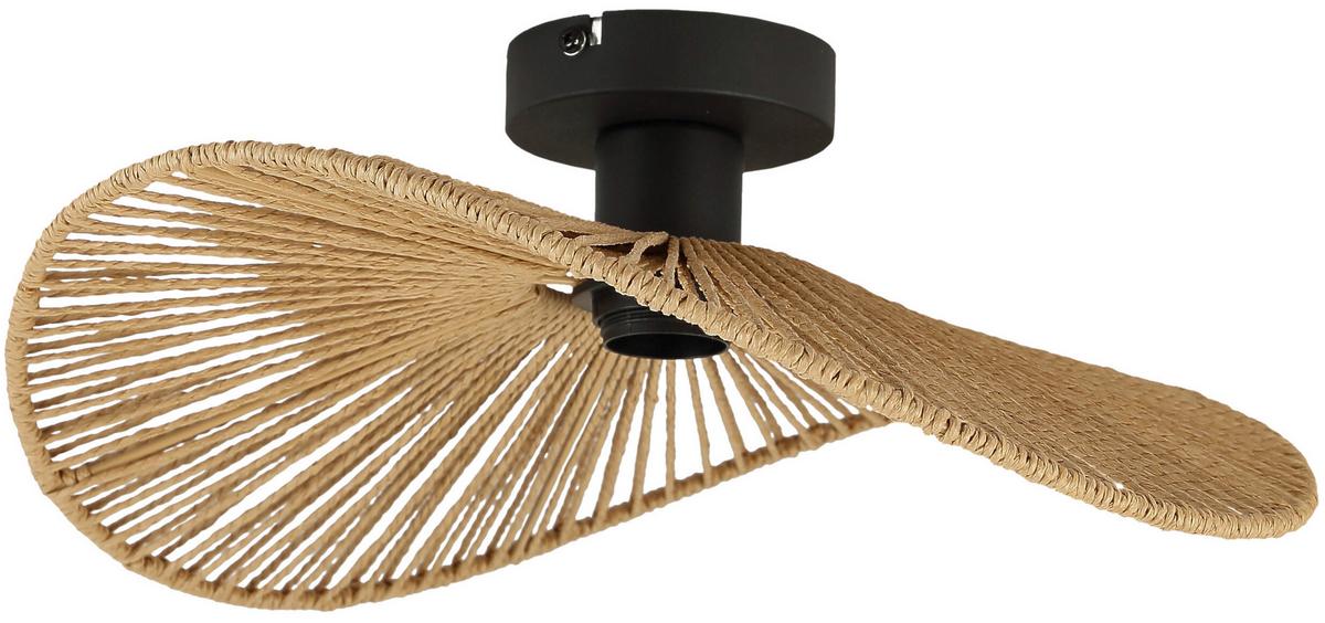 STROPNÍ SVÍTIDLO BLI - černá, Moderní, kov/papír (38/15cm) - Mömax